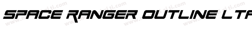 Space Ranger Outline ltalic字体转换